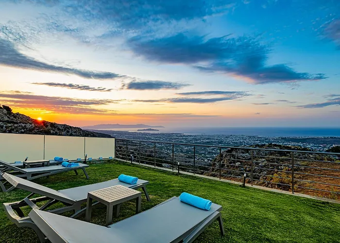 Mari Chania, With Private Ecologic Pool And Amazing View! Вилла