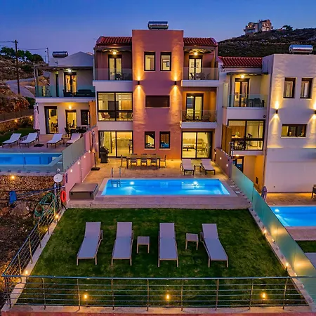Mari Chania, With Private Ecologic Pool And Amazing View! 别墅 *